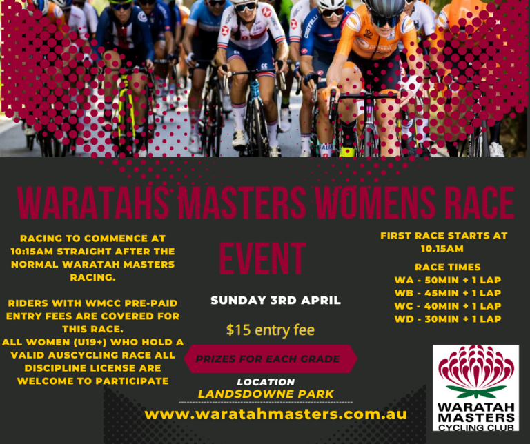waratah masters cycling